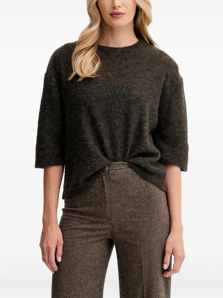  Sessùn Short-sleeve Knitted Top - Brown 