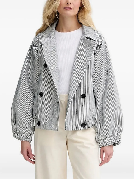  Sessùn Striped Oversized Jacket - Blue 