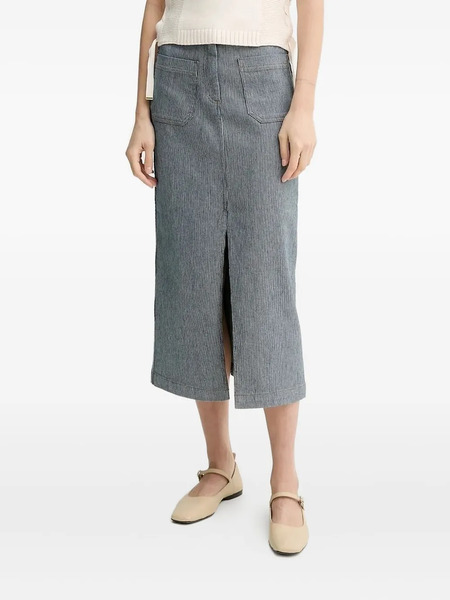  Sessùn Uptay Multiple-pocket Midi Skirt - Blue 