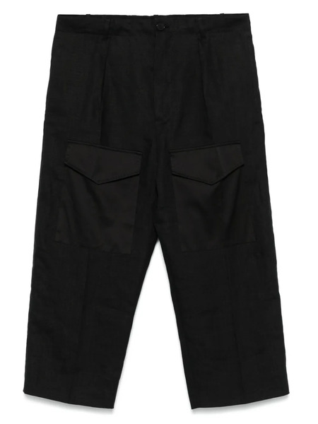  Setchu Cropped Trousers - Black 