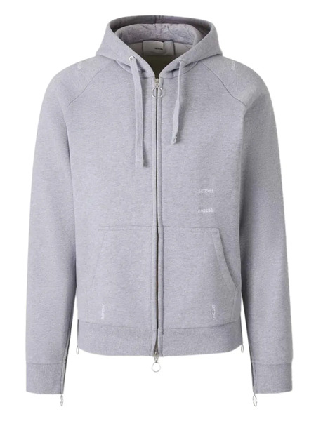  Setchu Embroidered-logo Hoodie - Grey 