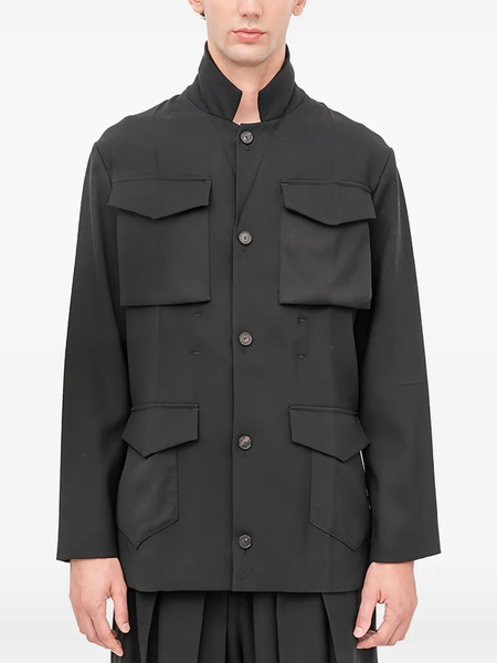  Setchu Origami Safari-style Jacket - Black 