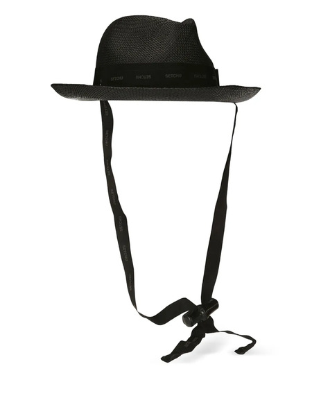  Setchu Raffia Hat - Black 