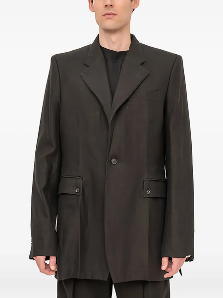  Setchu Single-breasted Coat - Grey 