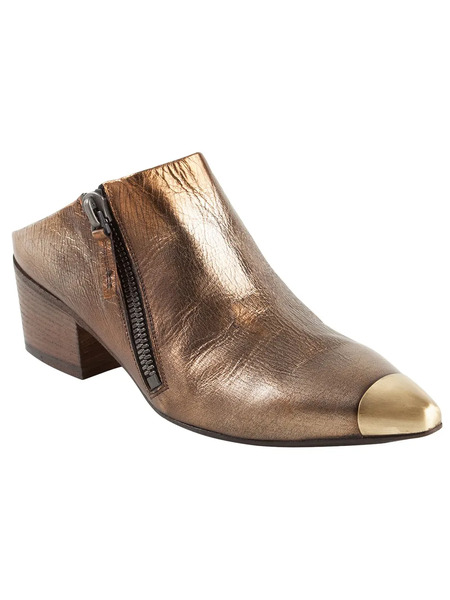  Settima Zipped Mules - Brown 