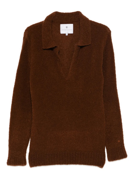  Seven Gauge Bouclé Sweater - Brown 