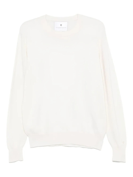  Seven Gauge Crew-neck Sweater - Neutrals 
