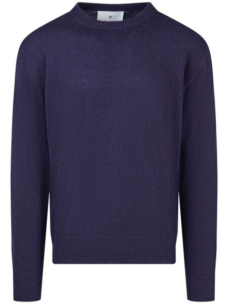  Seven Gauge Knitted Jumper - Blue 