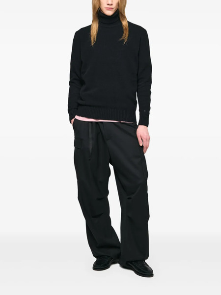  Seven Gauge Turtleneck Jumper - Black 
