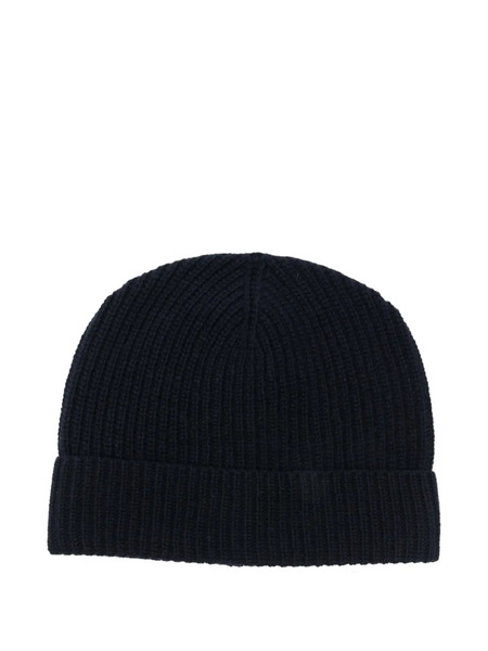  Seven Gauge Wool Beanie Hat - Blue 