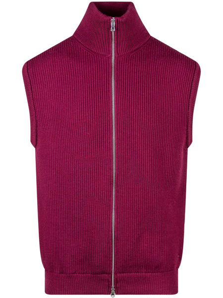  Seven Gauge Wool Gilet - Red 
