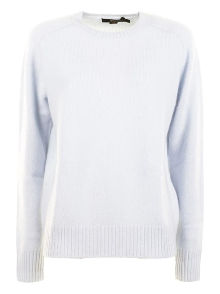  Seventy Crew-neck Ribbed-hem Sweater - Blue 