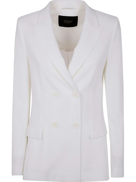  Seventy Double-breasted Blazer - White 