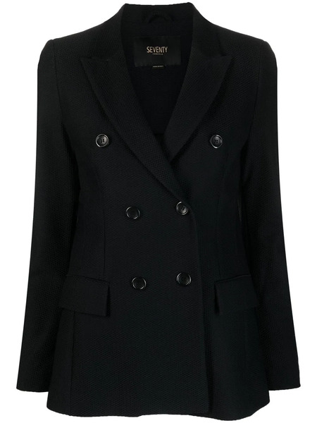  Seventy Double-breasted Tailored Blazer - Black 