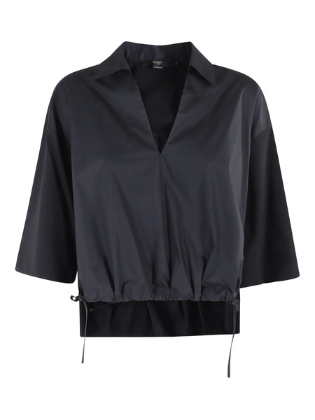  Seventy Drawstring Blouse - Black 