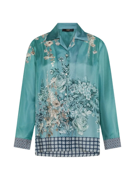  Seventy Printed Floral Shirt - Blue 