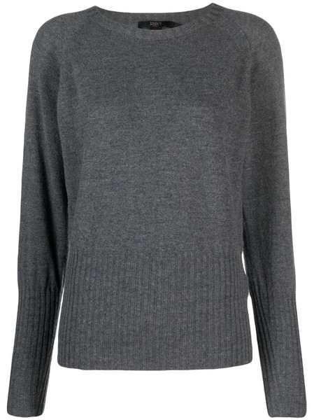 Seventy Ribbed Crew-neck Jumper - Grey 