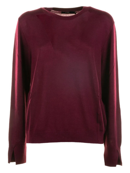  Seventy Split-cuff Crew-neck Sweater - Red 