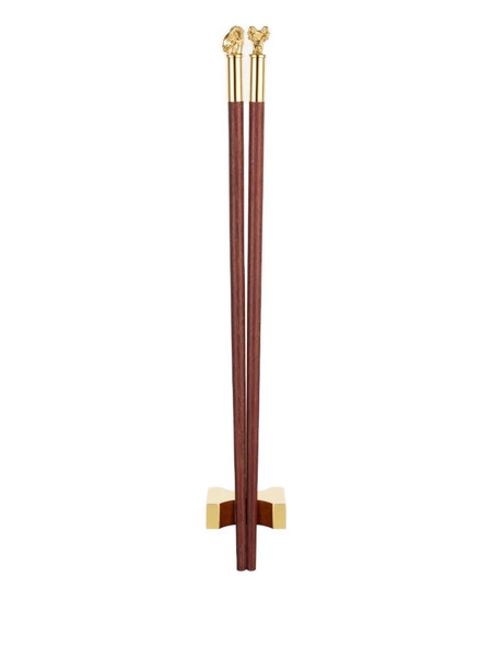  Shanghai Tang Animal-head Chopsticks - Brown 