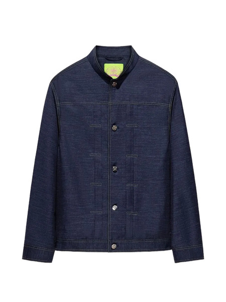  Shanghai Tang Button-up Denim Jacket - Blue 