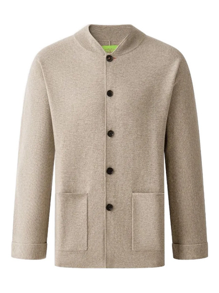  Shanghai Tang Buttoned Patch-pockets Cardigan - Neutrals 