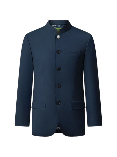 Shanghai Tang Five-button Jacket - Blue 