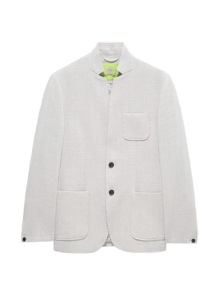  Shanghai Tang Herringbone-pocket Jacket - Neutrals 