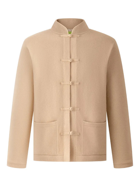  Shanghai Tang Knot Button Cardigan - Neutrals 