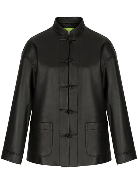  Shanghai Tang Leather Jacket - Black 