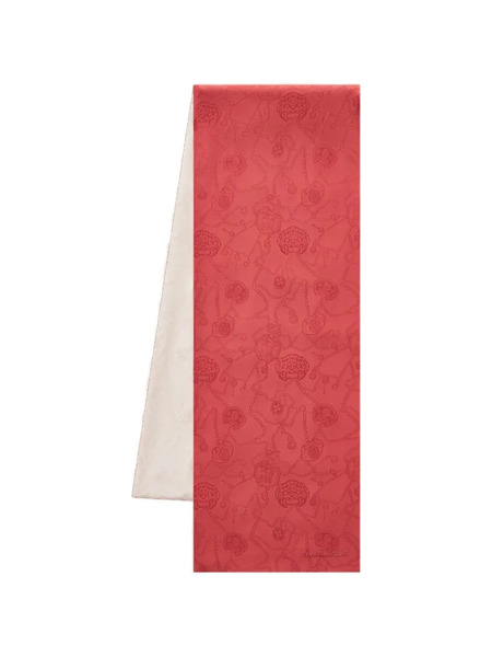  Shanghai Tang Patterned Scarf - Red 
