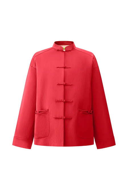  Shanghai Tang Satin Knot Jacket - Red 