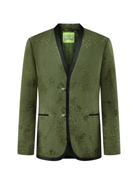  Shanghai Tang Single-breasted Blazer - Green 