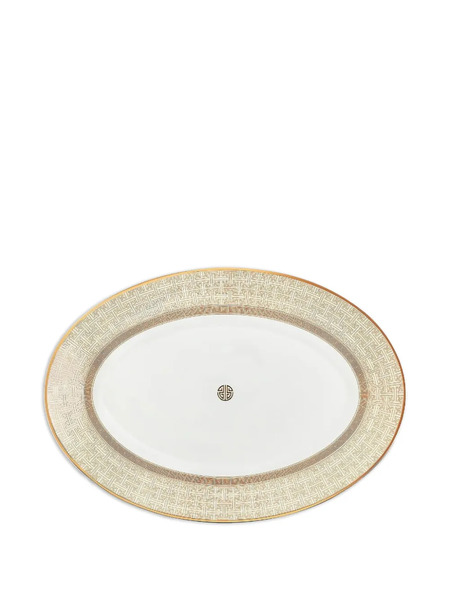  Shanghai Tang Tang Shou Oval Plate - White 