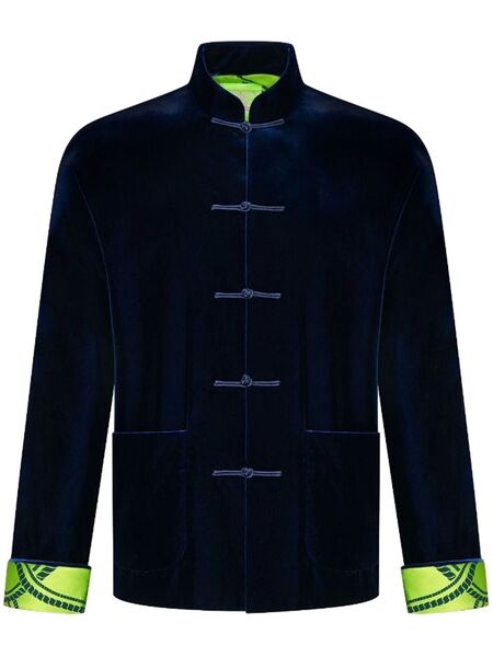  Shanghai Tang Tang Velvet Jacket - Blue 