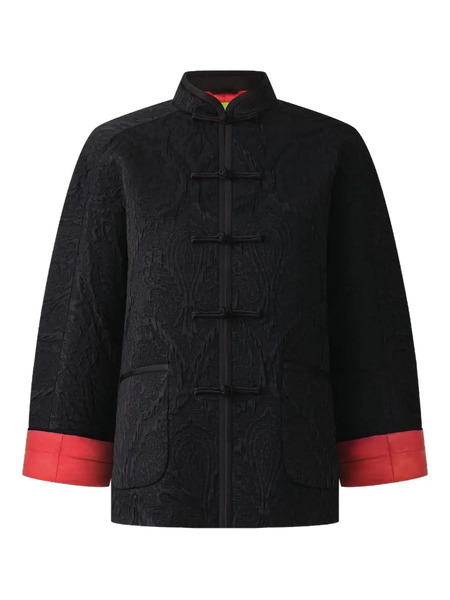  Shanghai Tang Wool-blend Textured Jacket - Black 