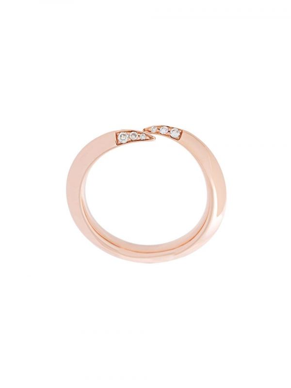  Shaun Leane Signature Tusk Diamond Wrap Ring - Metallic 