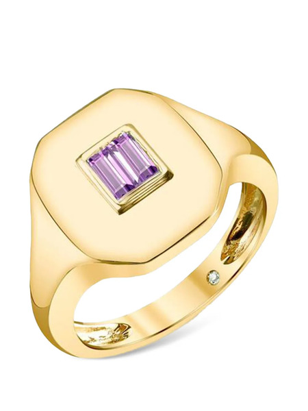  Shay Amethyst Baguette Ring - Gold 