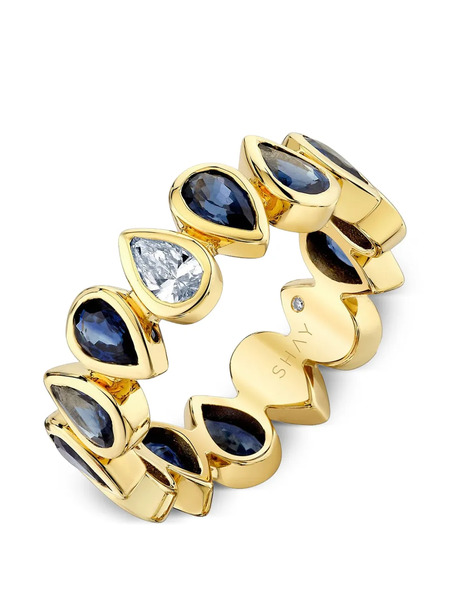  Shay Blue Sapphire Diamond Ring - Gold 
