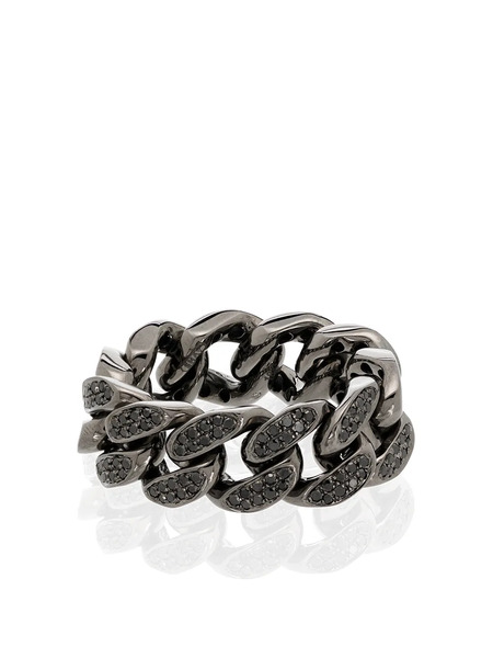  Shay 18k Black Gold Diamond Ring 