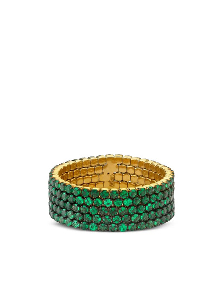  Shay 18kt Yellow Gold Garnet Stackable Ring 