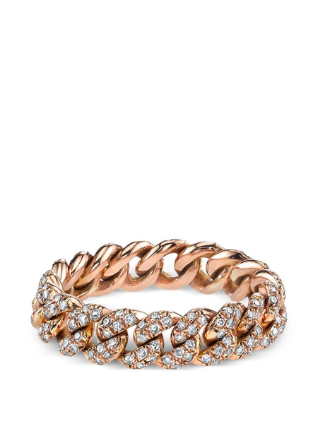  Shay Pavé Diamond Link Ring - Pink 