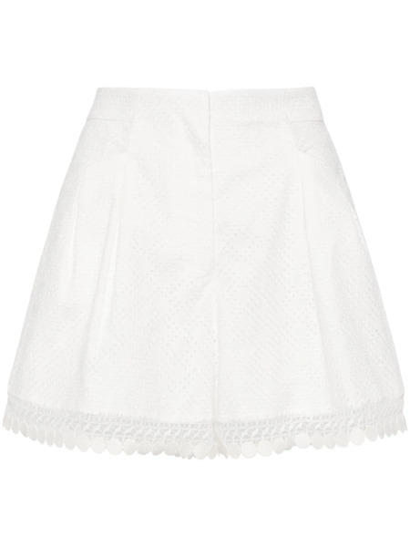  Shiatzy Chen Plenteous Openwork Shorts - White 