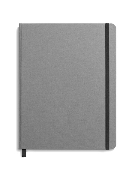  Shinola Large Hard Grid Journal - Grey 