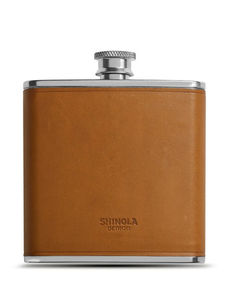  Shinola Leather-wrapped Flask - Brown 