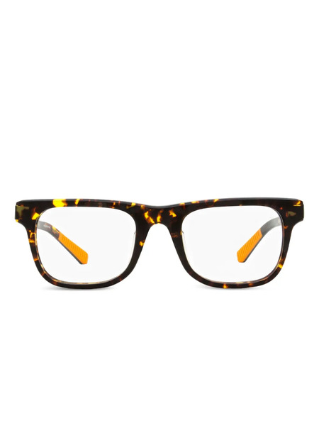  Shinola Rectangle Frame Tortoise Glasses - Brown 