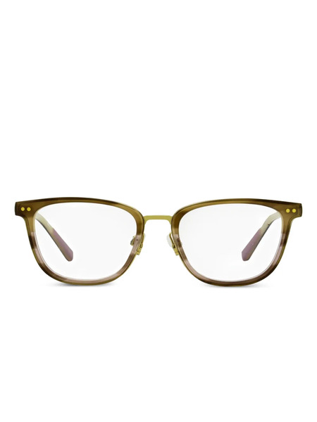  Shinola Rounded Rectangle Rivet Glasses - Green 