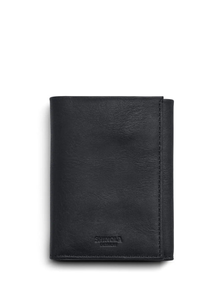  Shinola Tri-fold Leather Wallet - Black 