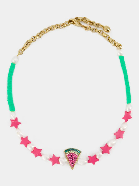  Shourouk Watermelon Necklace - Pink 