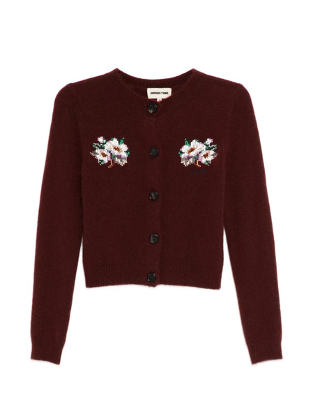  Shushu/tong Bead-embellished Cardigan - Red 