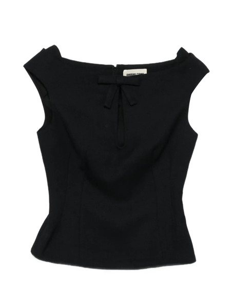  Shushu/tong Bow-embellishment Blouse - Blue 